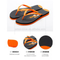 Capa de tecido de poliéster flip flop de impressão personalizada, flip flop de revestimento de tecido